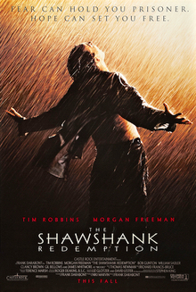 Poster The Shawshank Redemption yang menggambarkan makna harapan